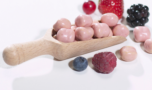 Berry Coated Soy Snacks