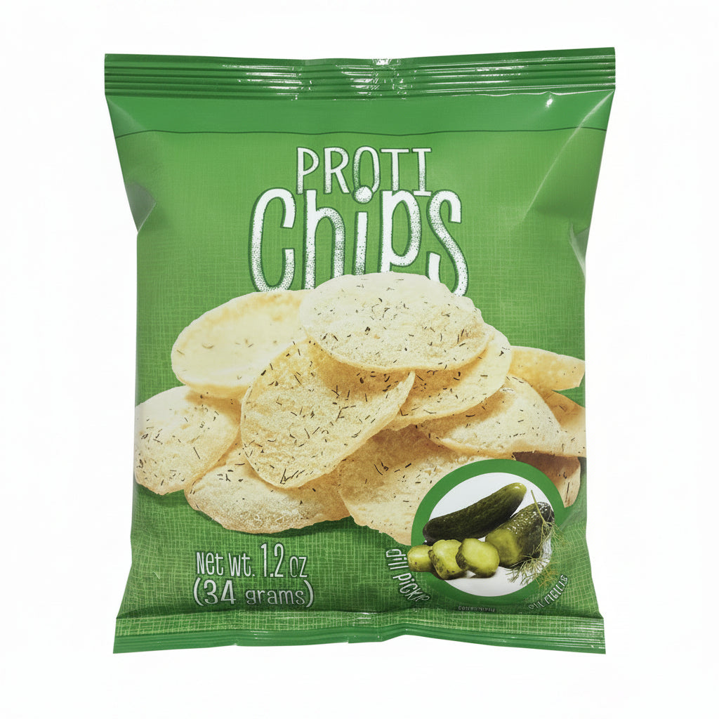Dill Pickle Protein Chips