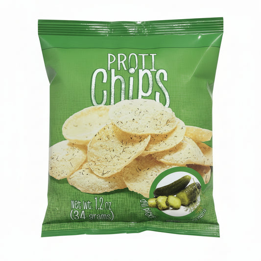Dill Pickle Protein Chips