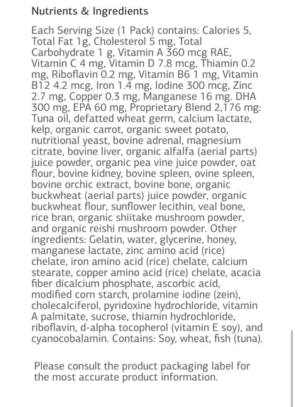 Standard Process Vitamin Packs
